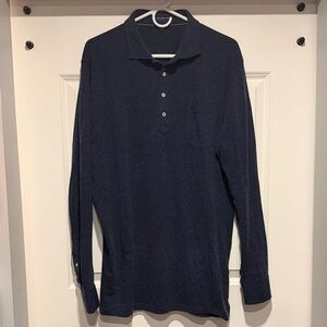 Peter Millar Men's Long-Sleeve Polo Shirt - XL
